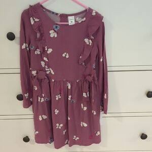 Carter's Mauve Floral Ruffle Butterfly Dress Nwt 5t